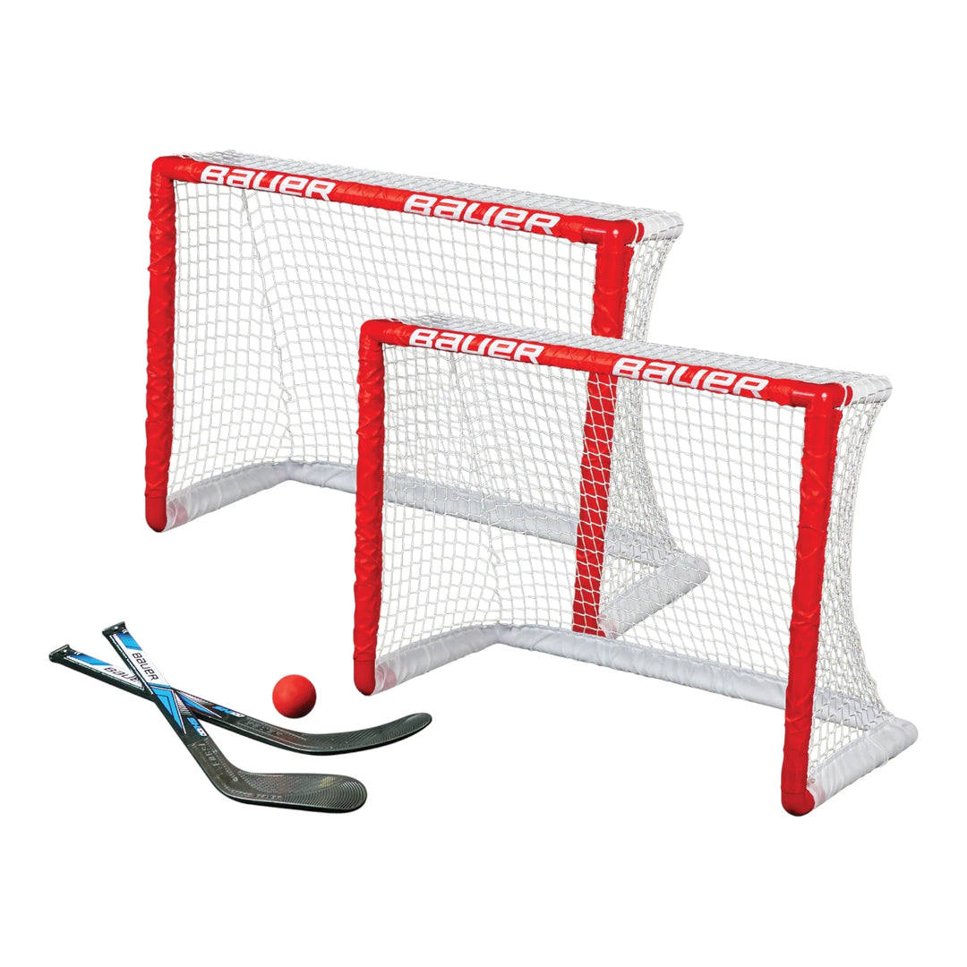 Ensemble double de mini-hockey avec bâtons et balle