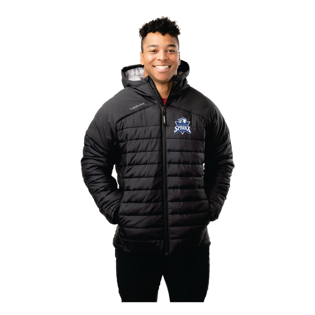 Manteau Hiver Bauer Noir Avec Logo Sphinx Brodé